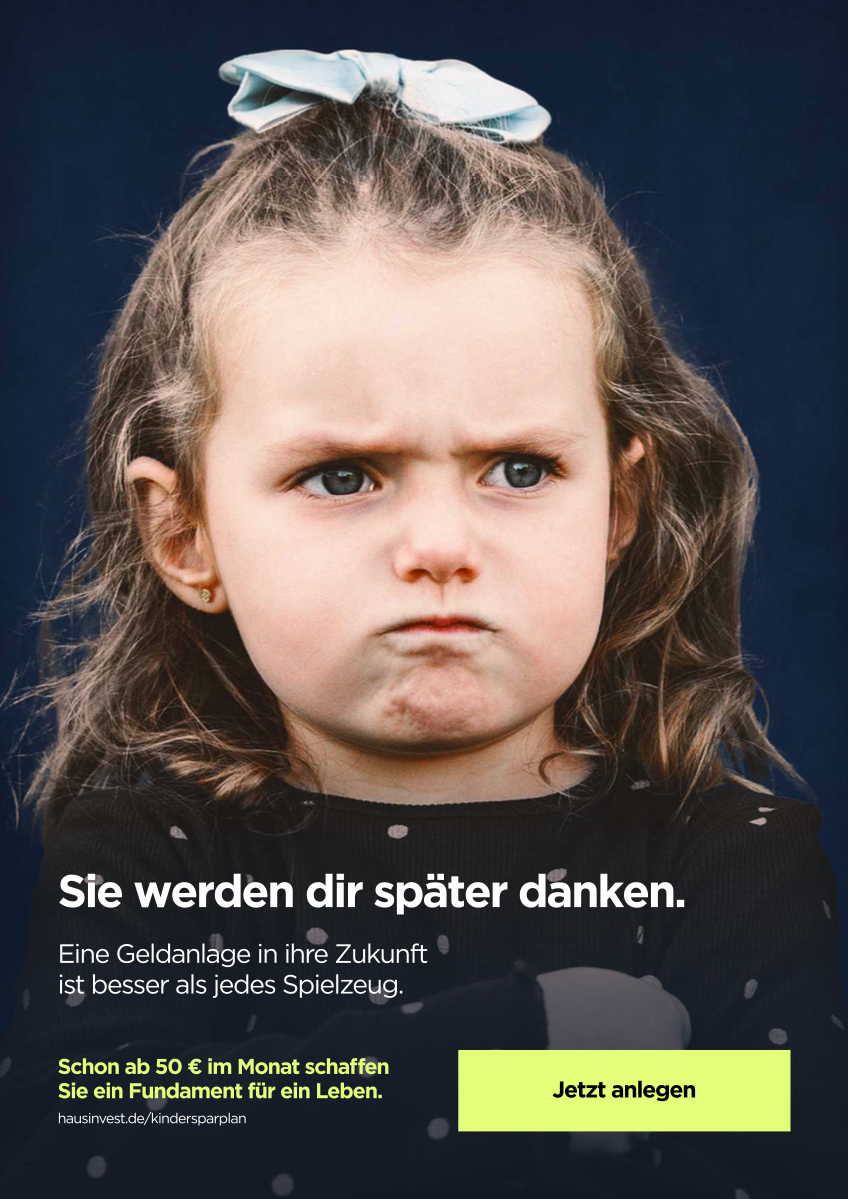 Visualisierung der hausInvest Werbekampagne.