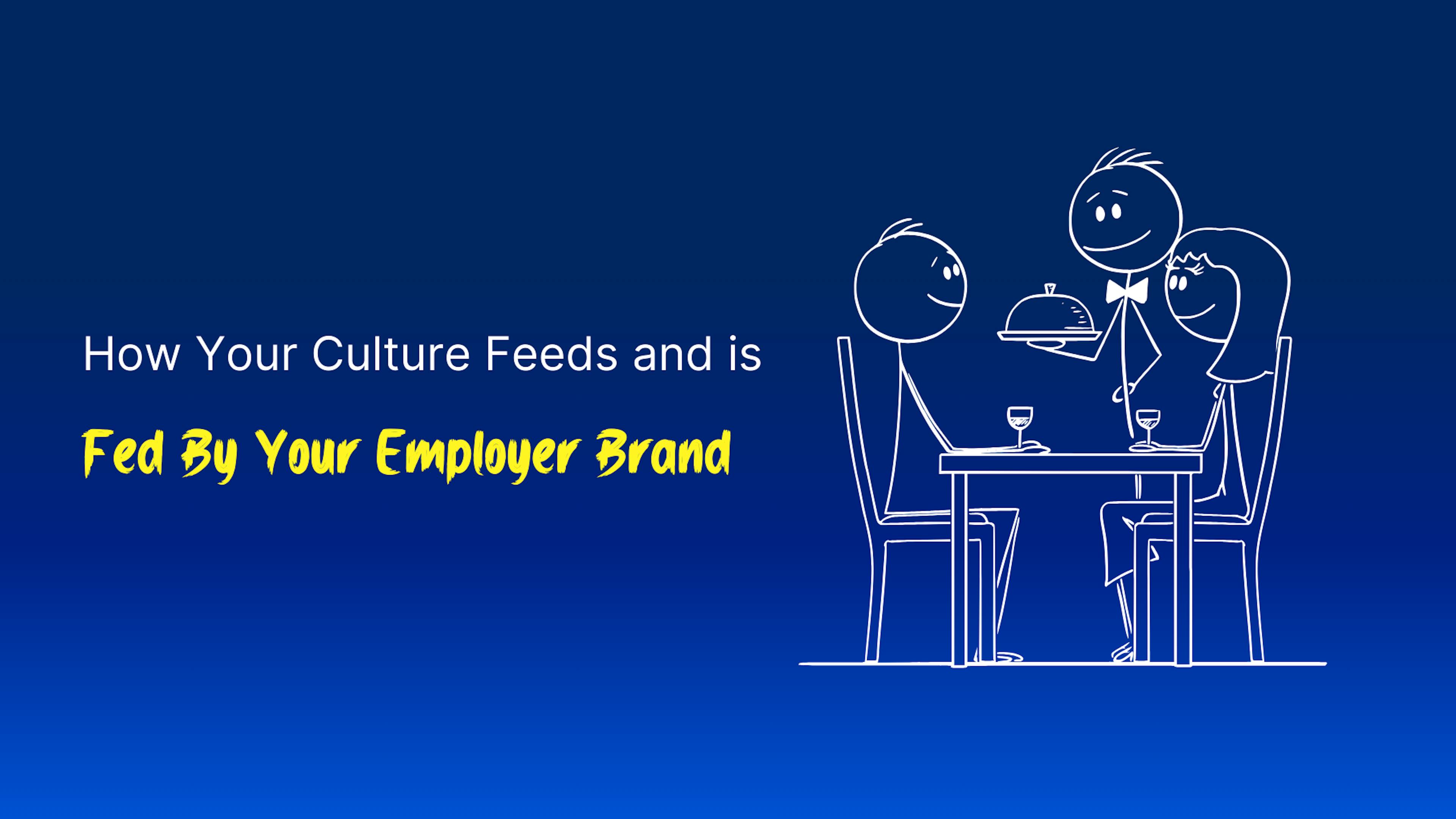 Cover image for a post about how culture feeds and is fed by your employer brand.