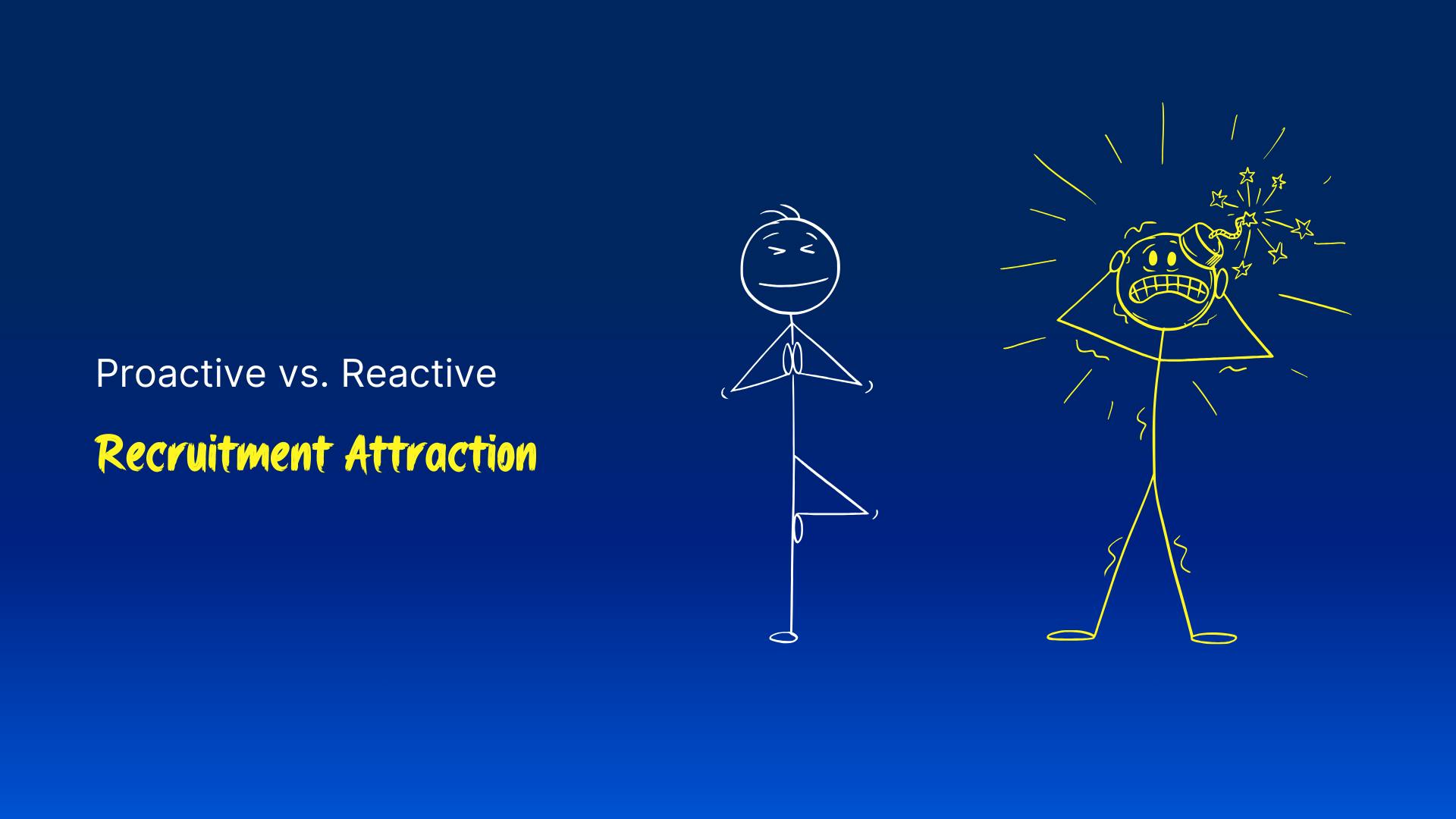 Cover image for a post about how to be more proactive in your recruitment and talent attraction efforts.