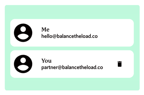 List of partners in app screengrab