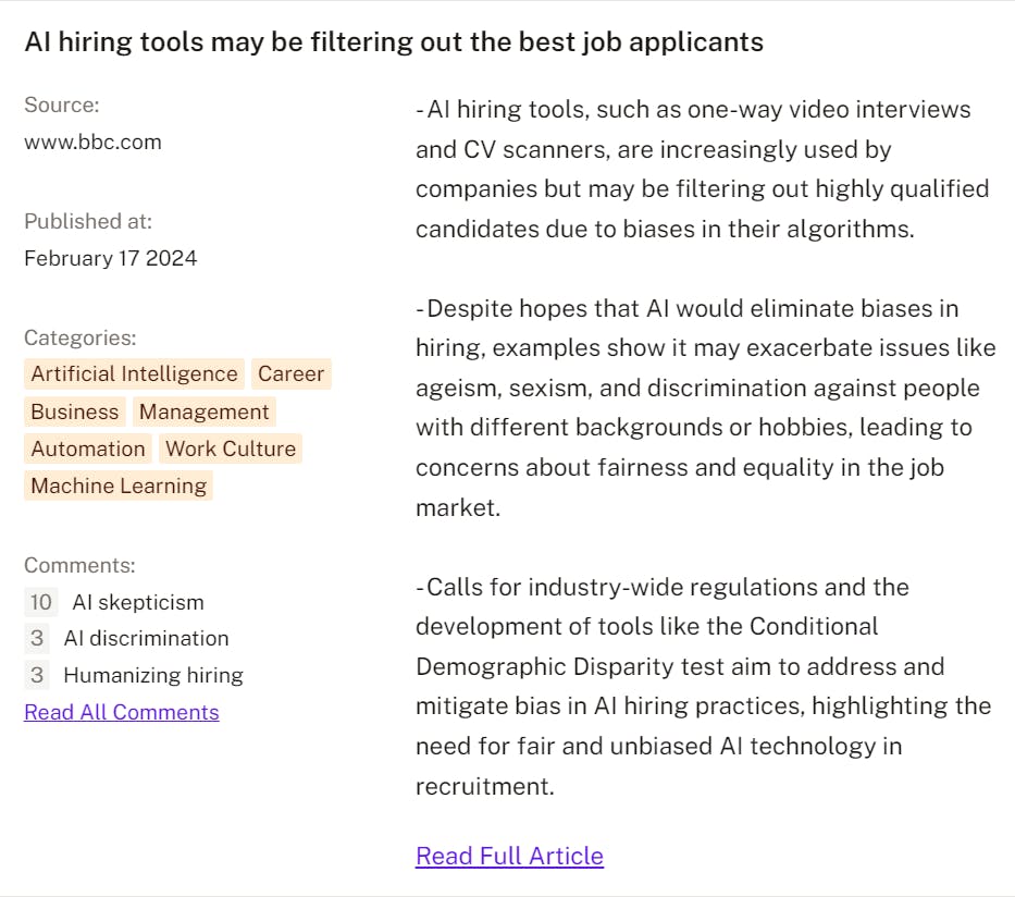 hacker news top rss