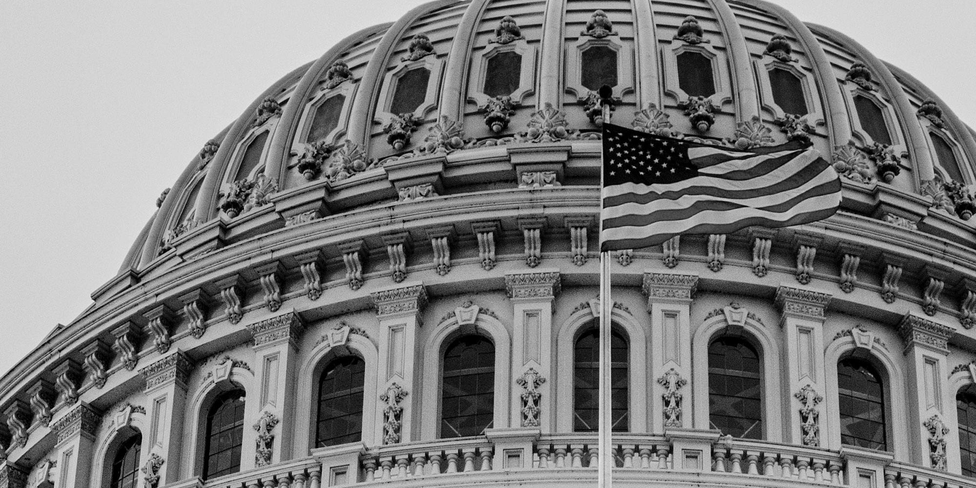 Detail of the United States Capitol building
