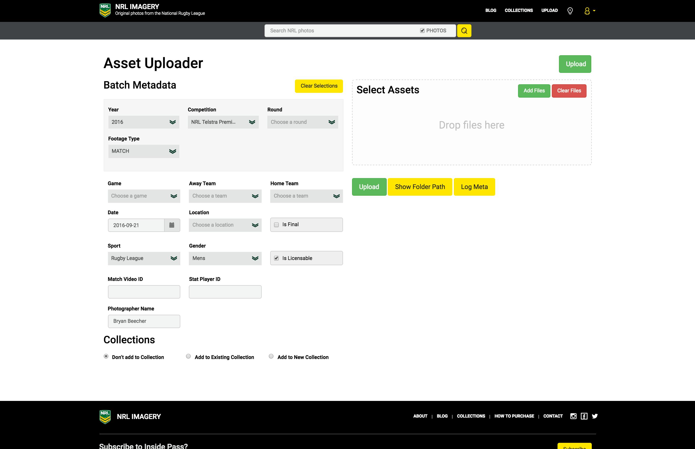 National Rugby League Web Development