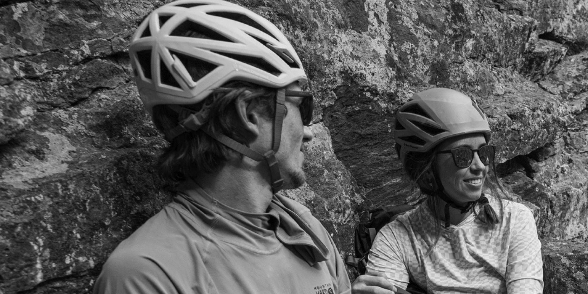 Climbers wearing ROKA sunglasses