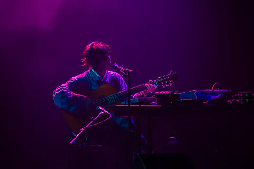 Dagmar Zuniga playing music