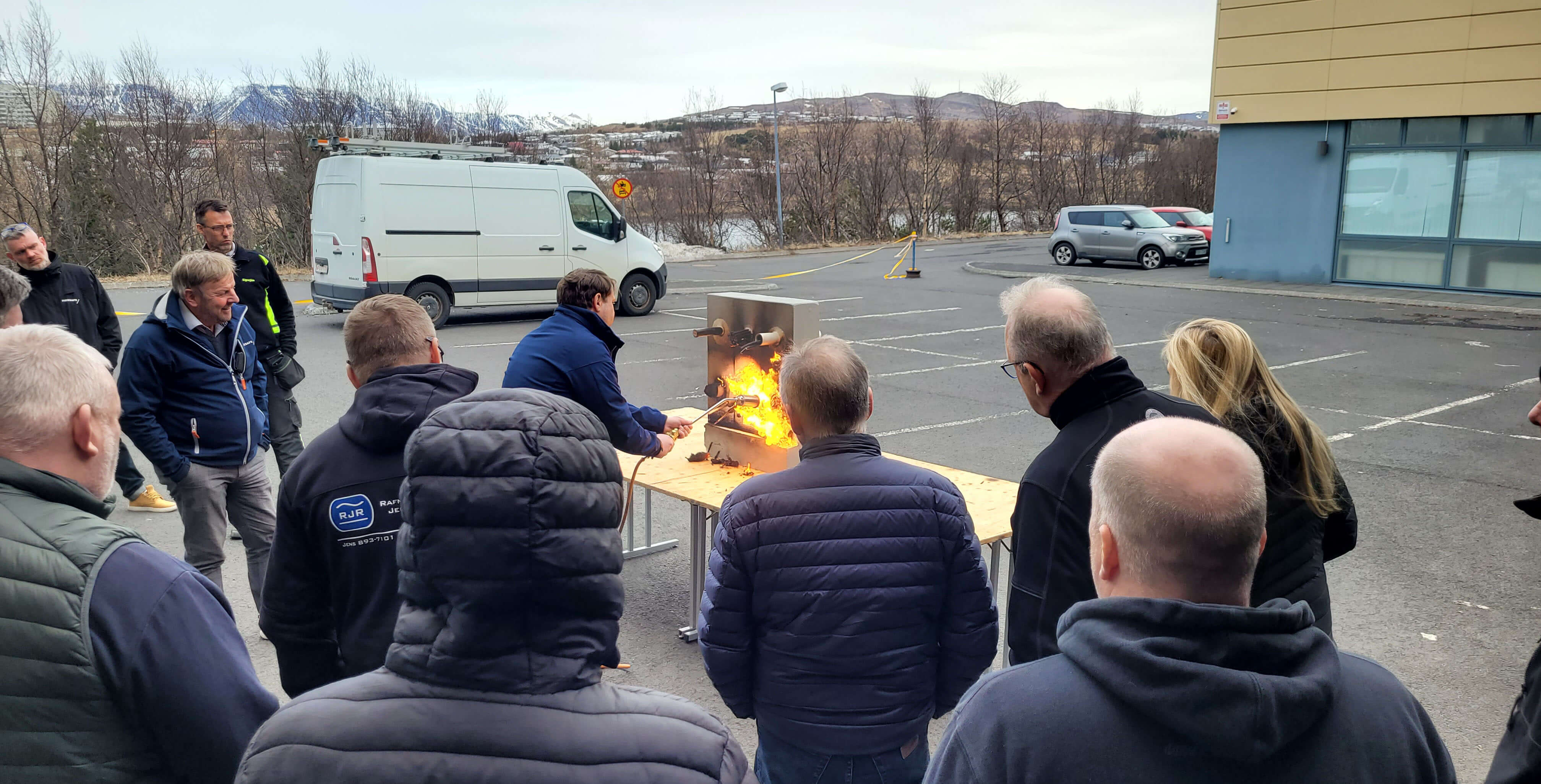 Firesafe kynning með Reykjafelli, Rafmennt og Iðunni fræðslusetri.