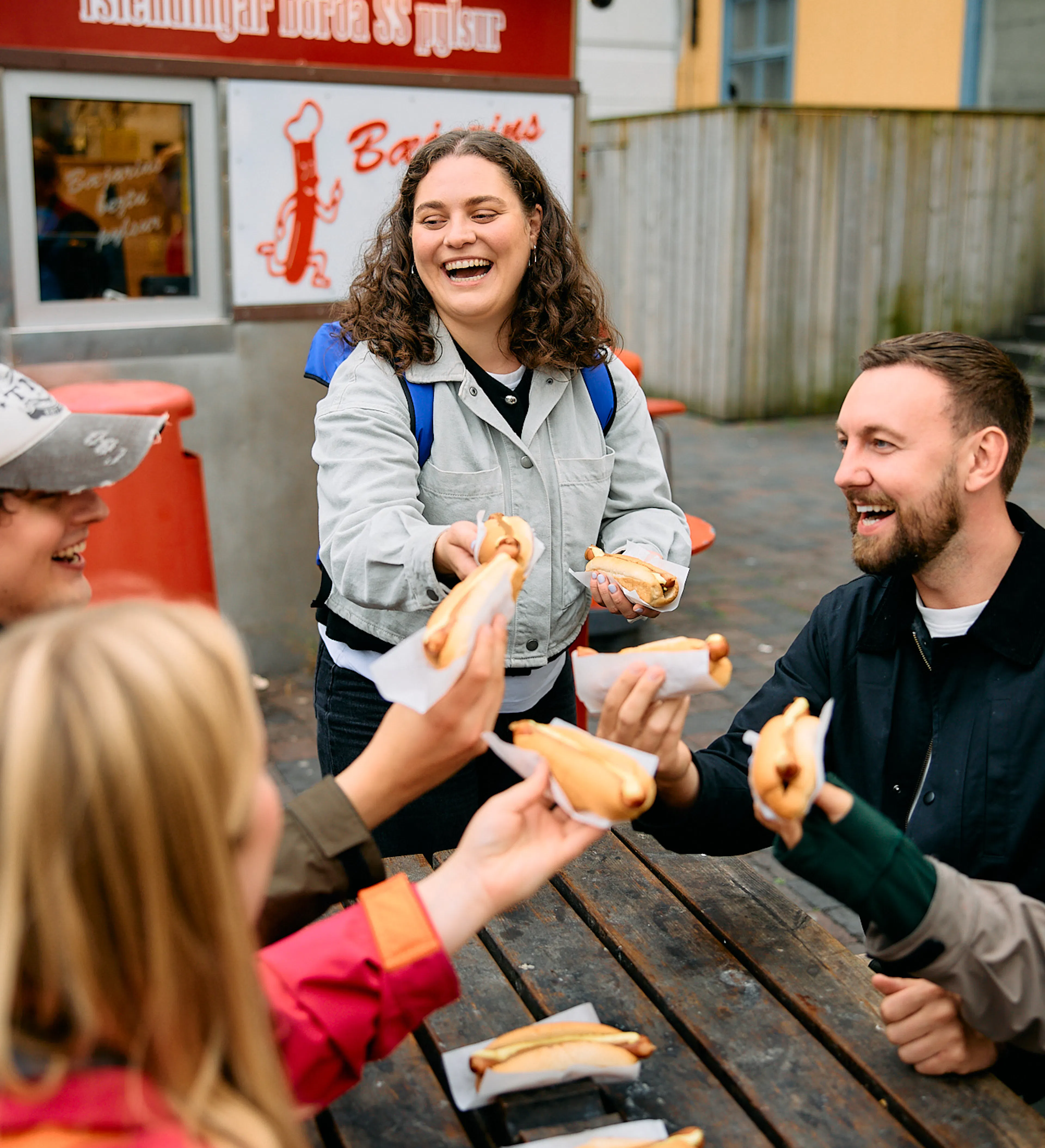 Reykjavik Food Walk stop at the famous Icelandic hot dog stand