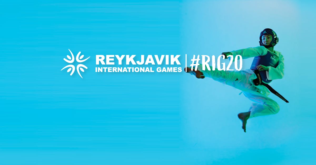 Auglýsingaborði fyrir taekwondo