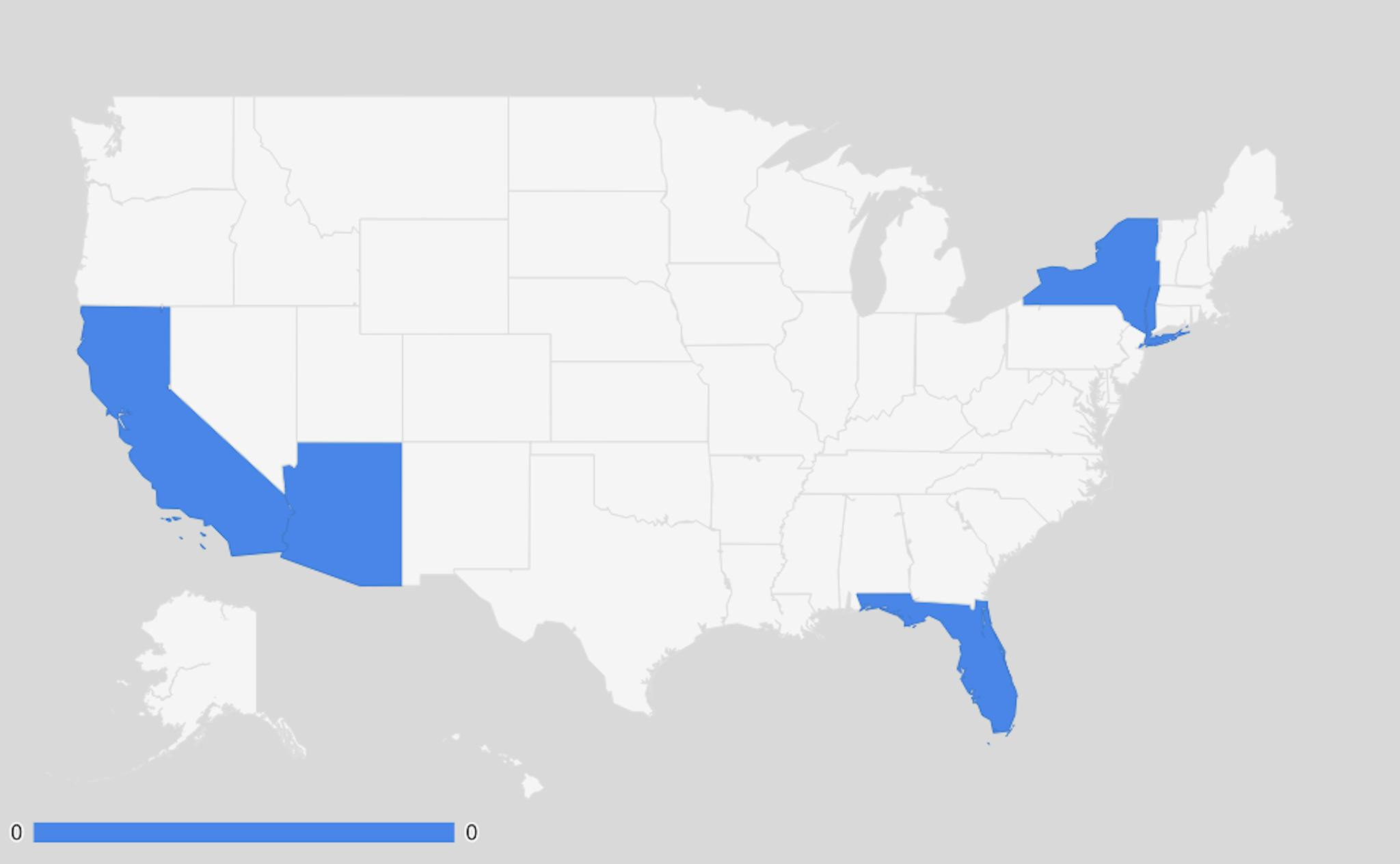 Map of RFA Chapters