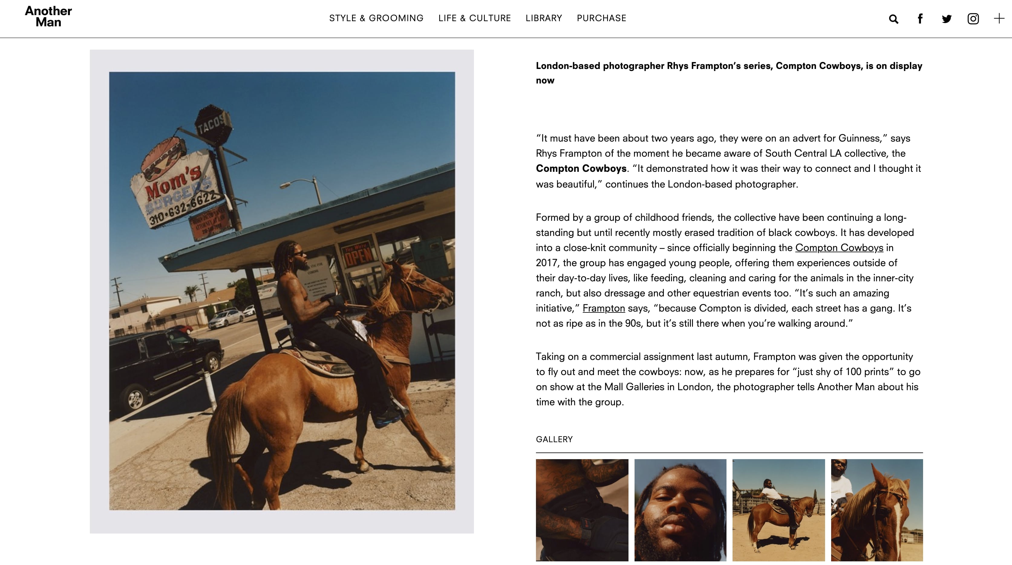 Recent article in Another Man, talking about my exhibition in Mall Galleries in October 2019.