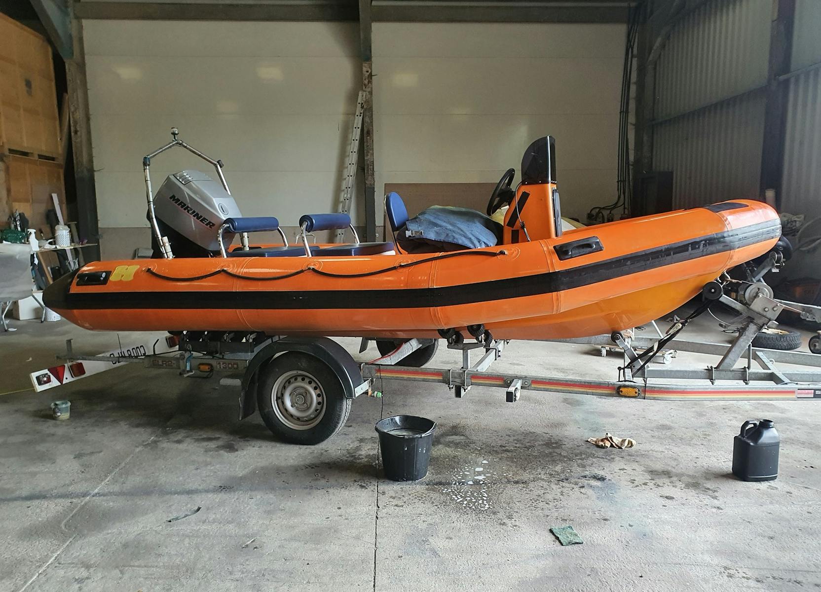 Humber 5m rib after cleaning 
