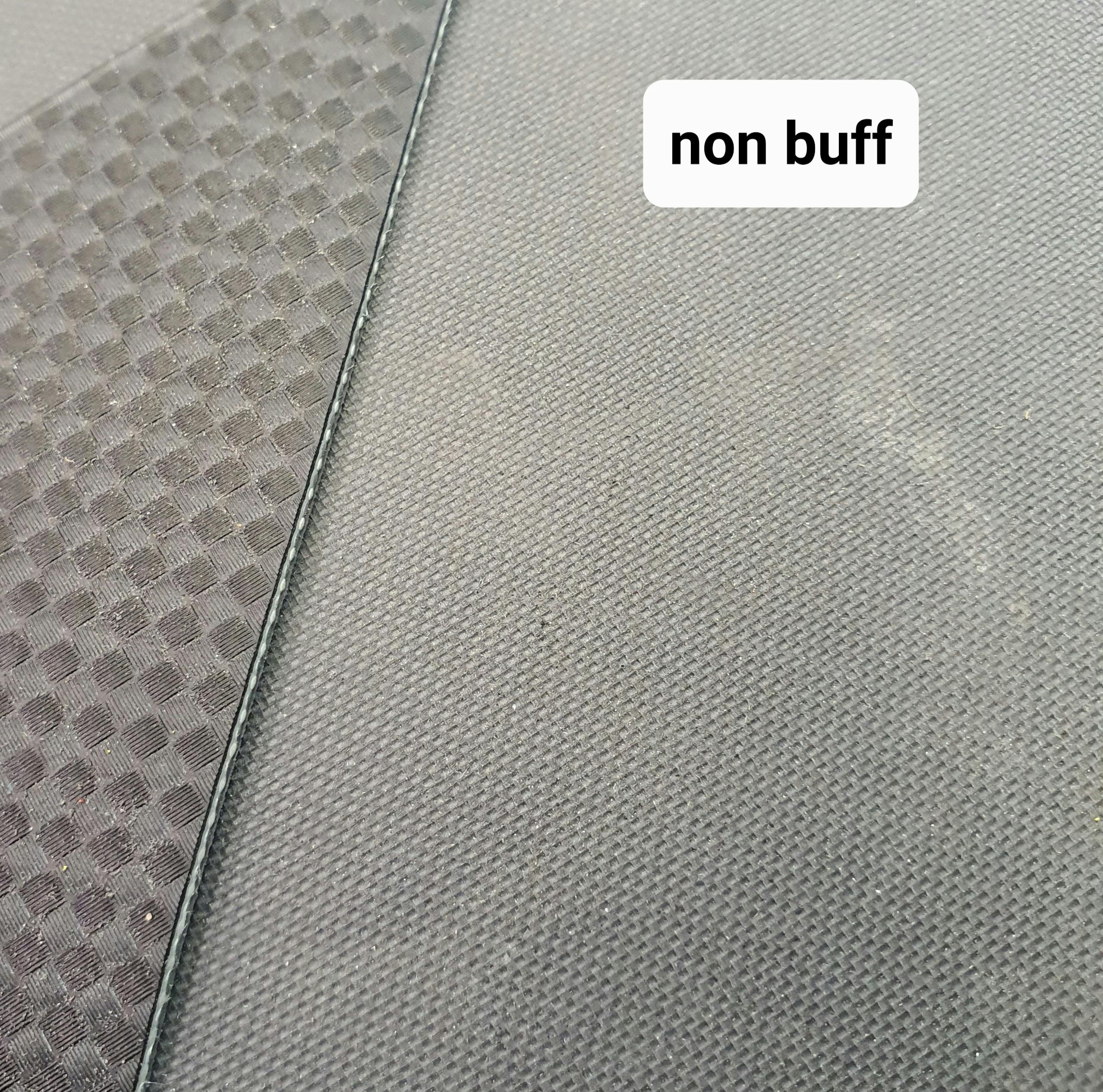 carbon fabric and non buff back
