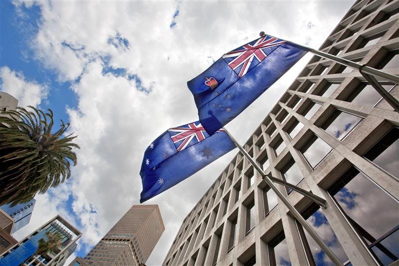 waving Australian Flag