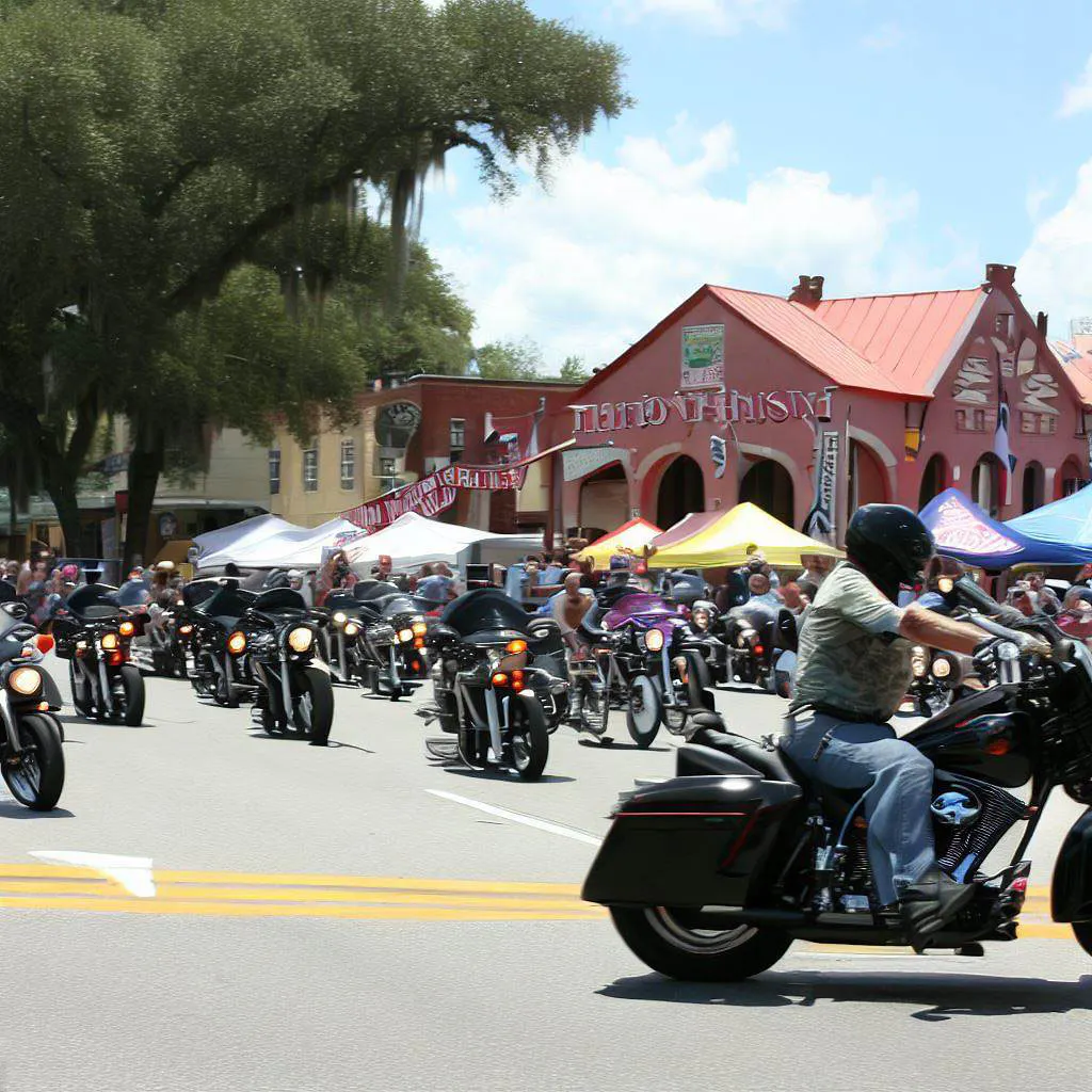 leesburg bike fest, espere estacionamento cheio e fechamento de rua
