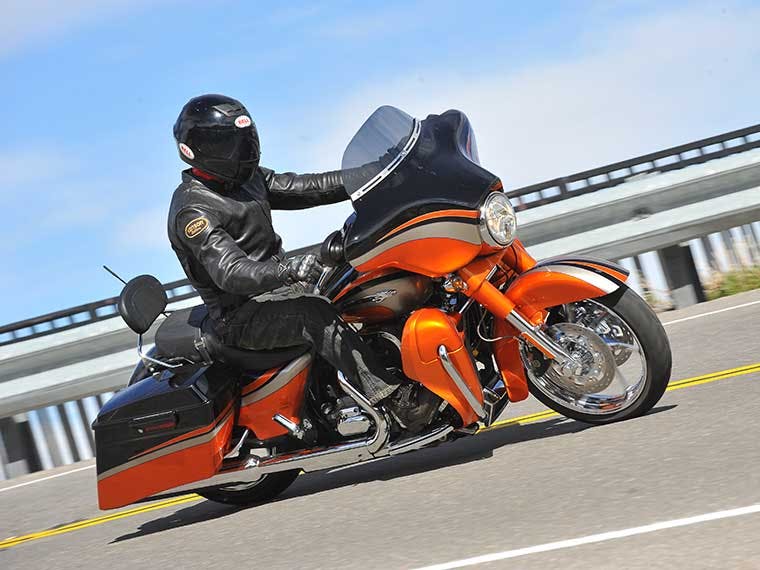 Harley-Davidson motorcycle ridden in Salt Lake City.