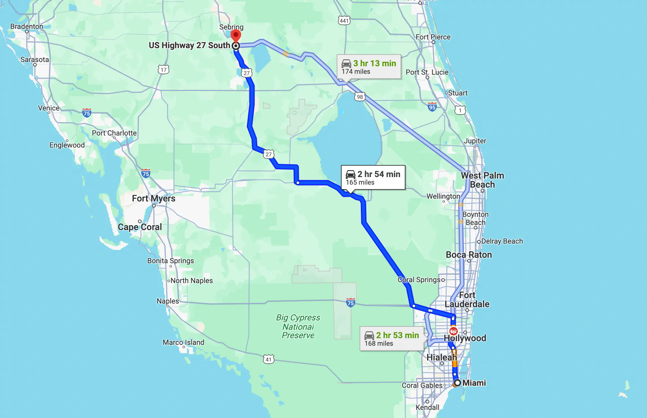 mejores paseos en Miami, FL - US HWY 27