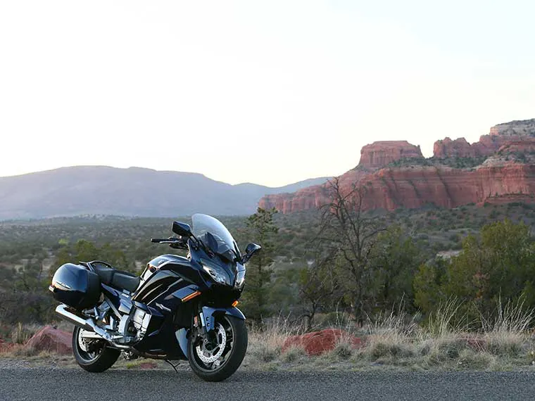Motocicleta Yamaha cerca de Phoenix, Arizona.