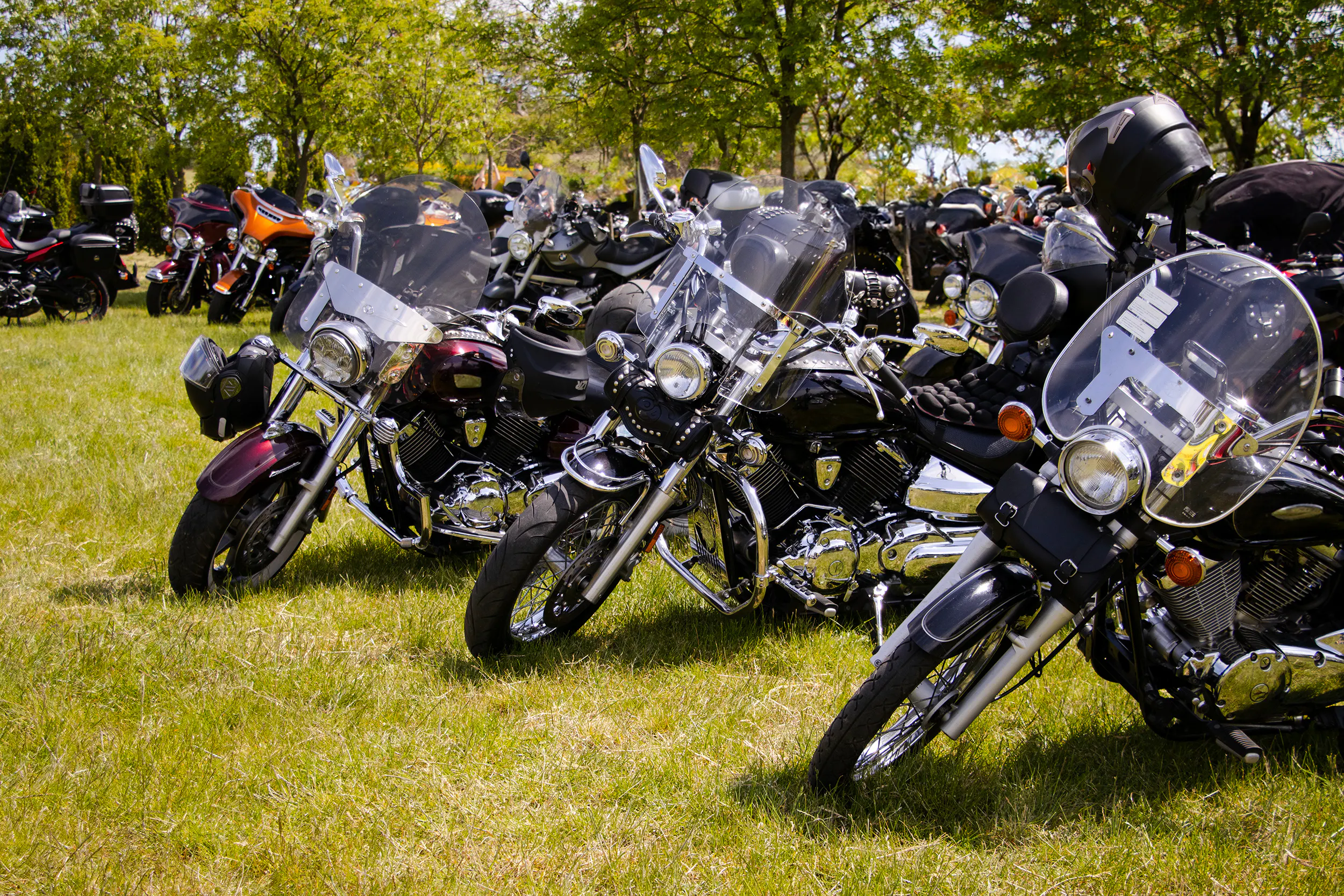 image of bikes at motorcycle rally - myrtle beach fall bike rally 2026 info