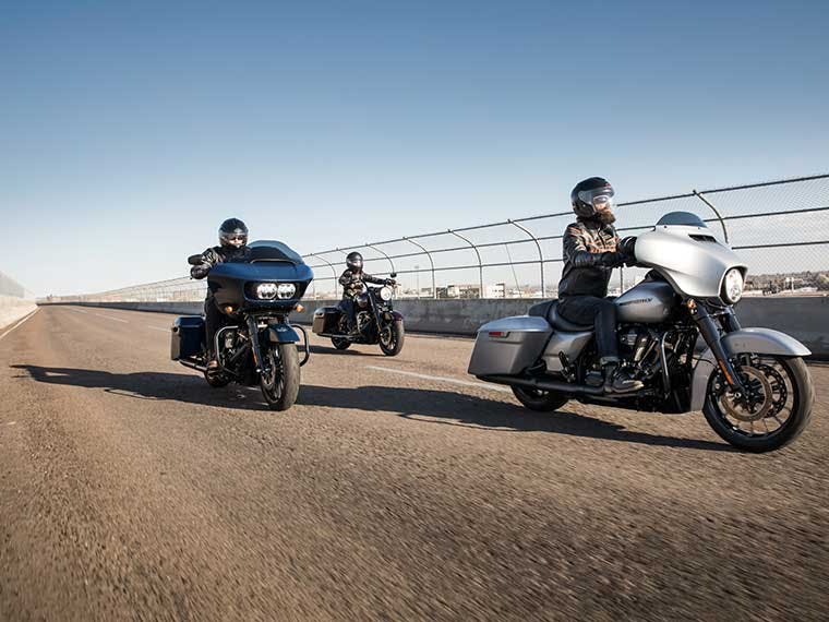 Motorcycle riders touring across the country.