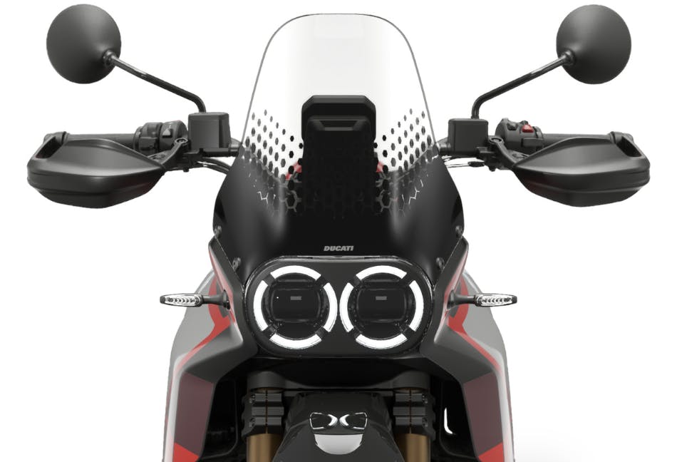 front view of 2024 ducati desertx rally guide and specifications for the new 2024 Ducati DesertX Rally