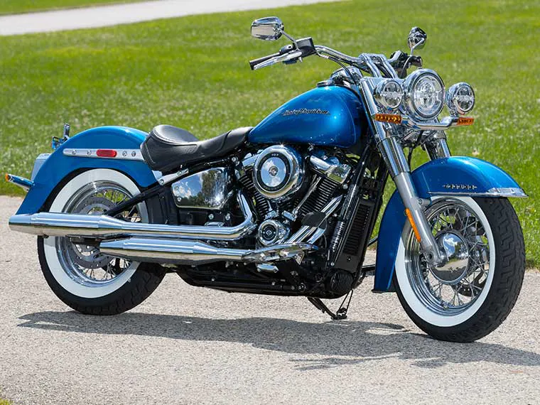 Motocicleta Harley-Davidson em um local perto de Philadelphia.