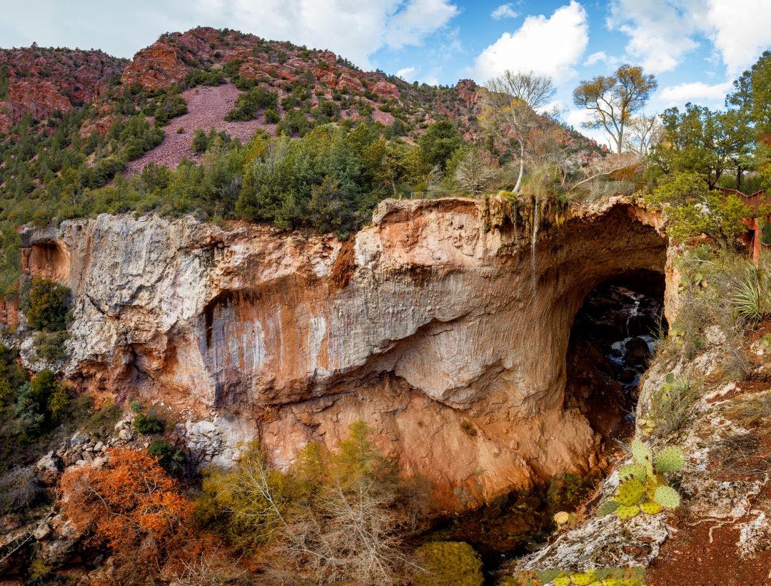 tonto natural bridge state park scenic spots enroute from phoenix to the grand canyon during road trip day trip