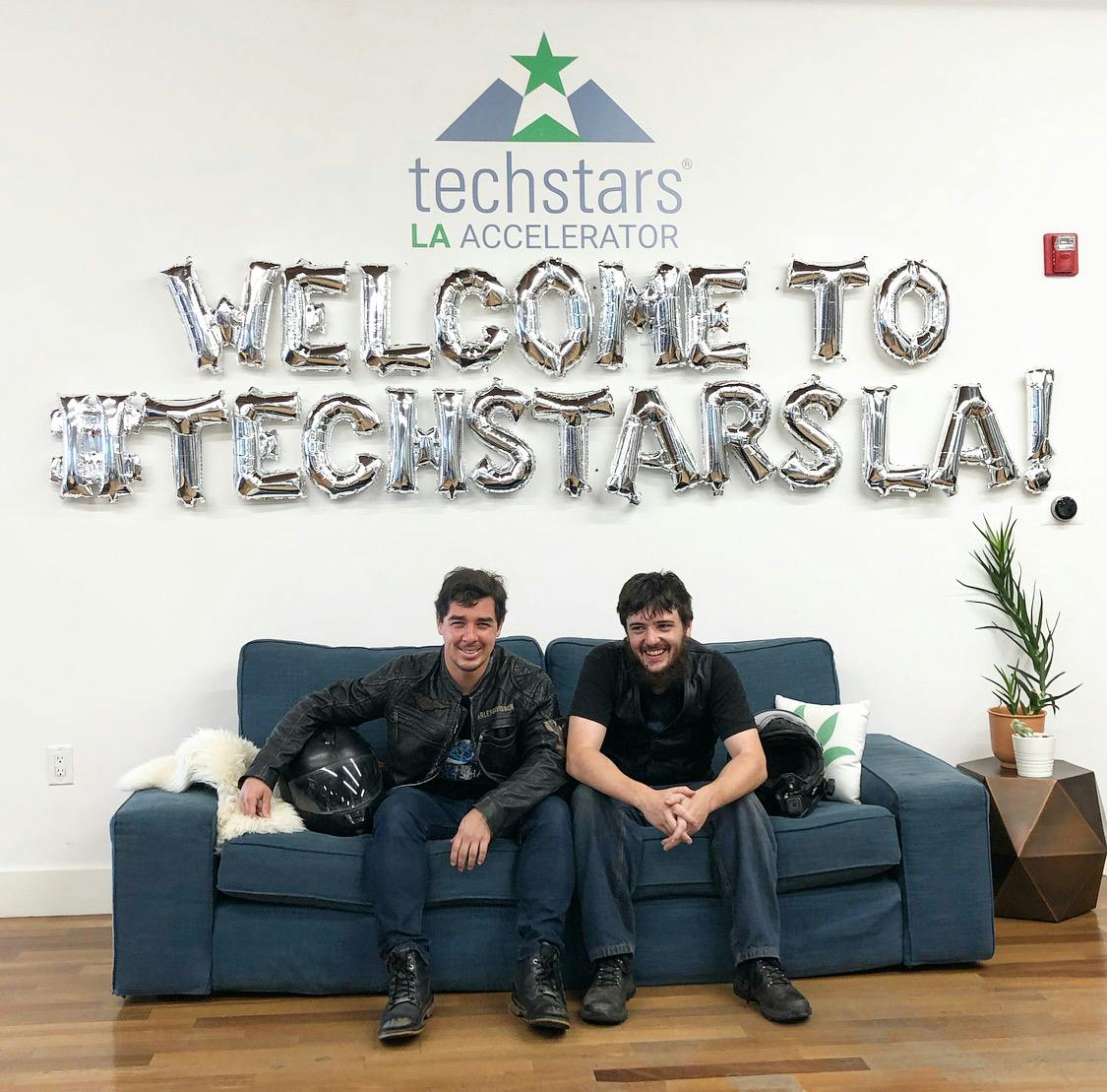 Brendon and I during the Techstars Los Angeles accelerator program in 2019