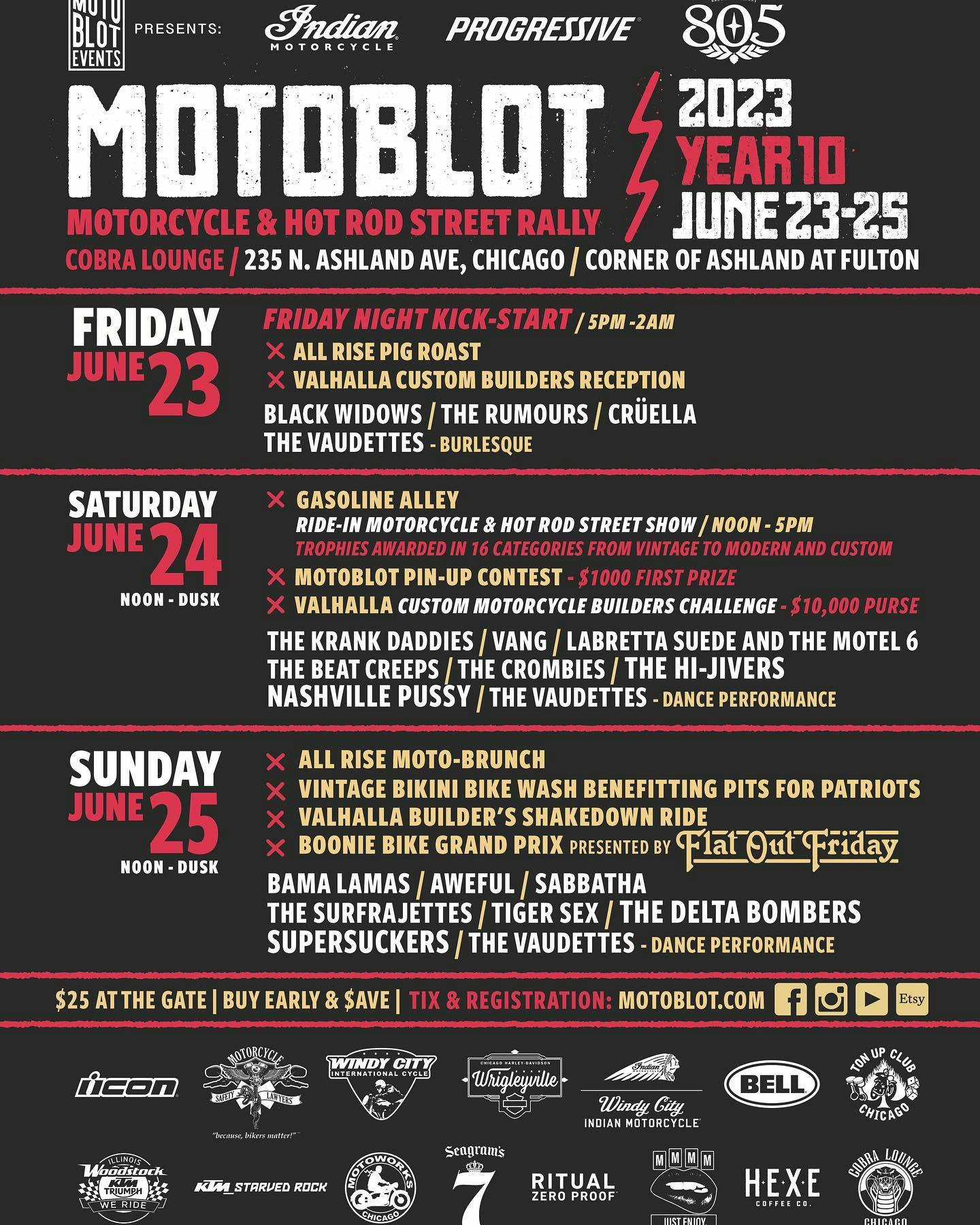 Come on! Don't miss the black widows or the Lambretta suede at the Motoblot 2023