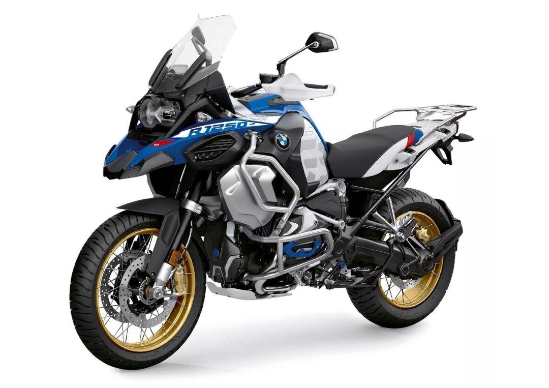 stock photo of a BMW R 1250 GS Adventure an example of one of the best motorcycles for tall riders