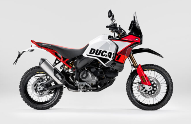 foto do guia Ducati DesertX Rally 2024 para as novas motocicletas Ducati de 2024