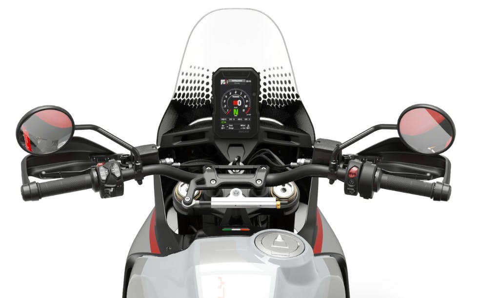 driver view of 2024 ducati desertx rally guide and specifications for the new 2024 Ducati DesertX Rally