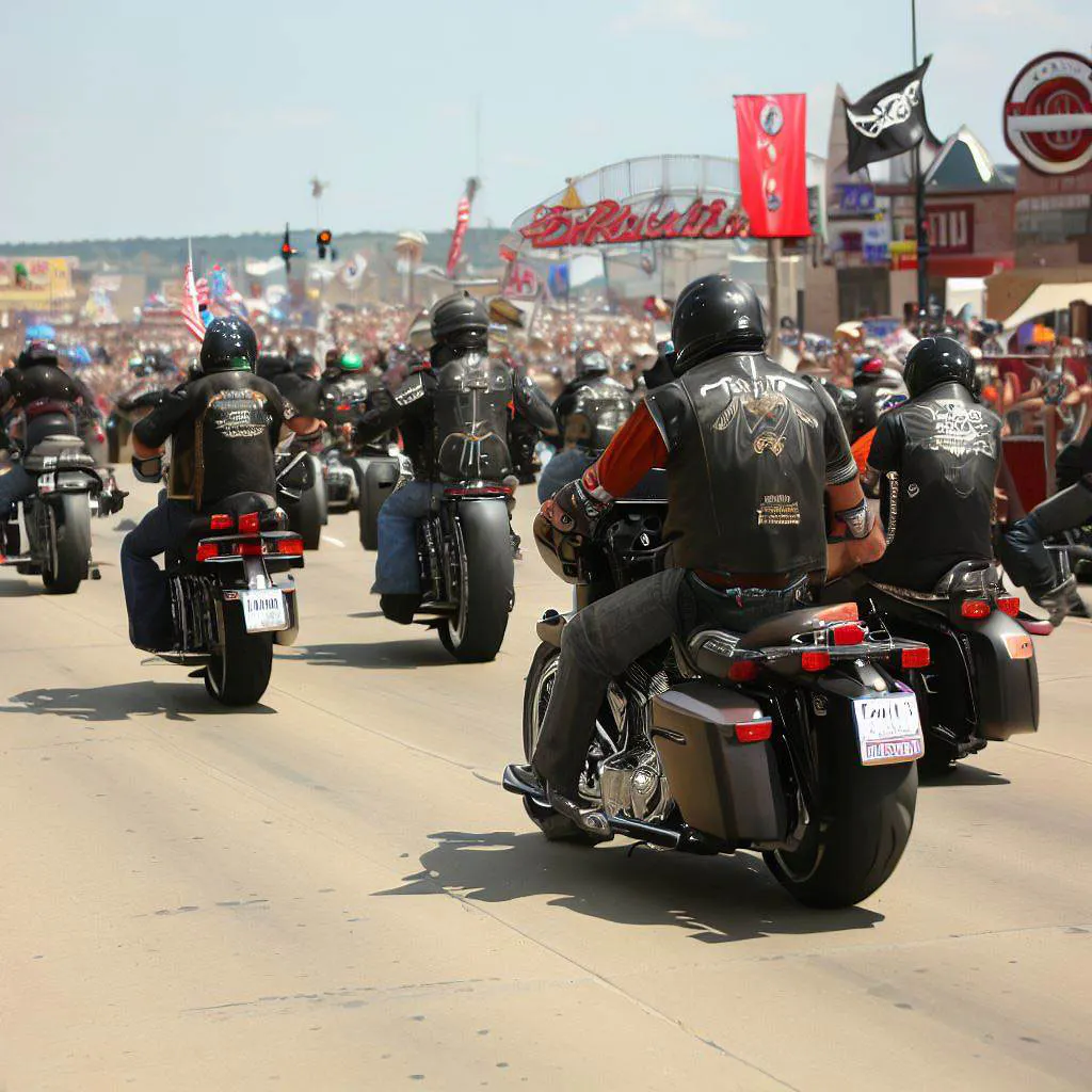 Motoristas de Sturgis Rally