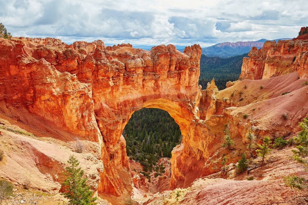 Natural bridge rock formation in Bryce Canyon National Park 10 day trips from las vegas