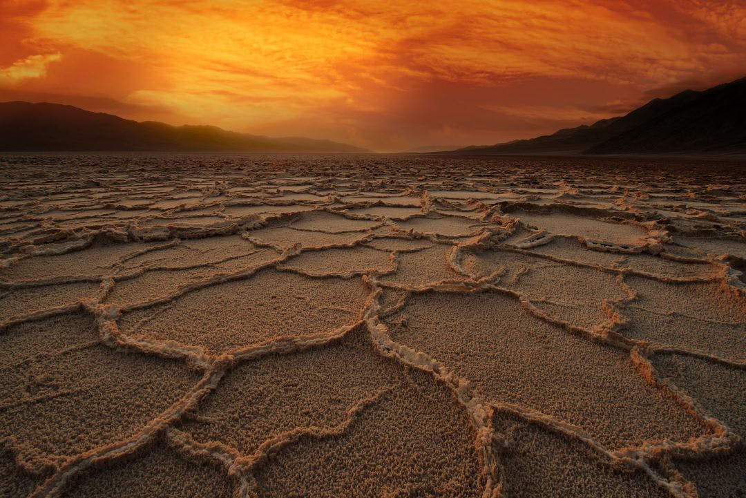Death Valley national park salt flats at sunset 10 day trips from Las Vegas