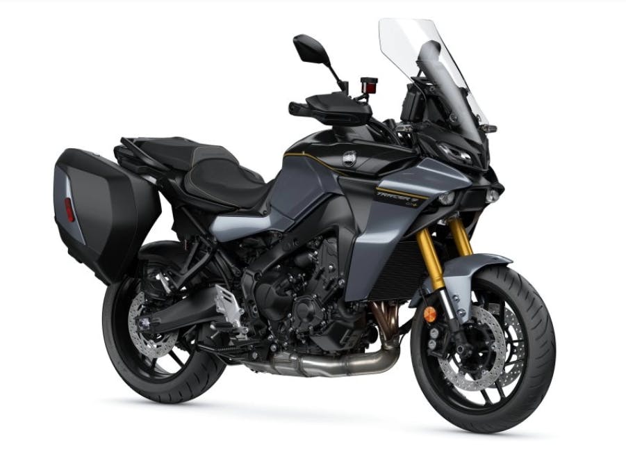 stock picture of a 2024 Yamaha Tracer 9 GT plus top sport touring motorcycles