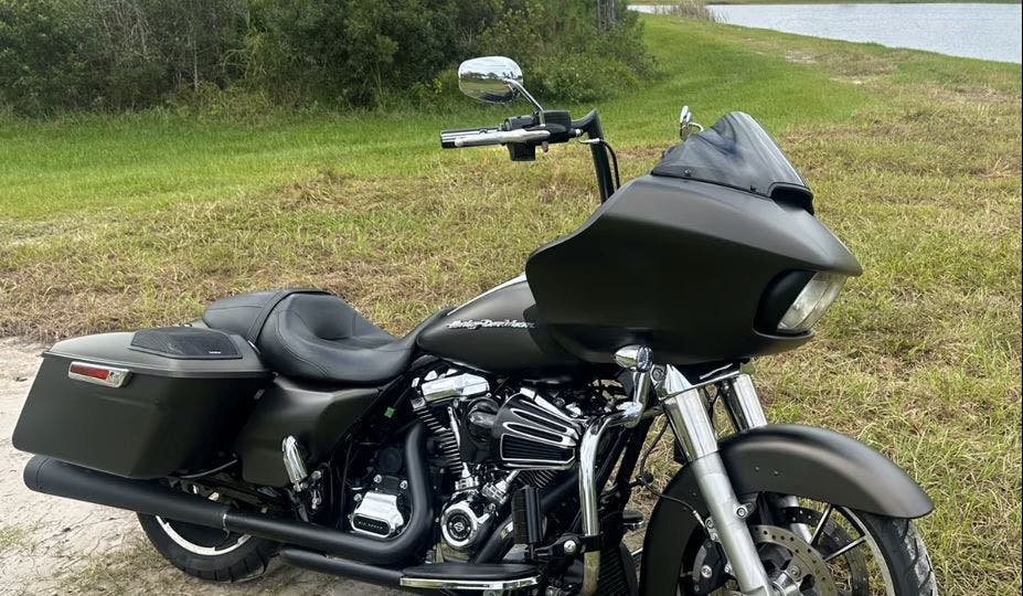 example of a Cruiser type of motorcycle one could get - 2020 Harley Davidson Road Glide which is currently for rent in Florida through Riders Share