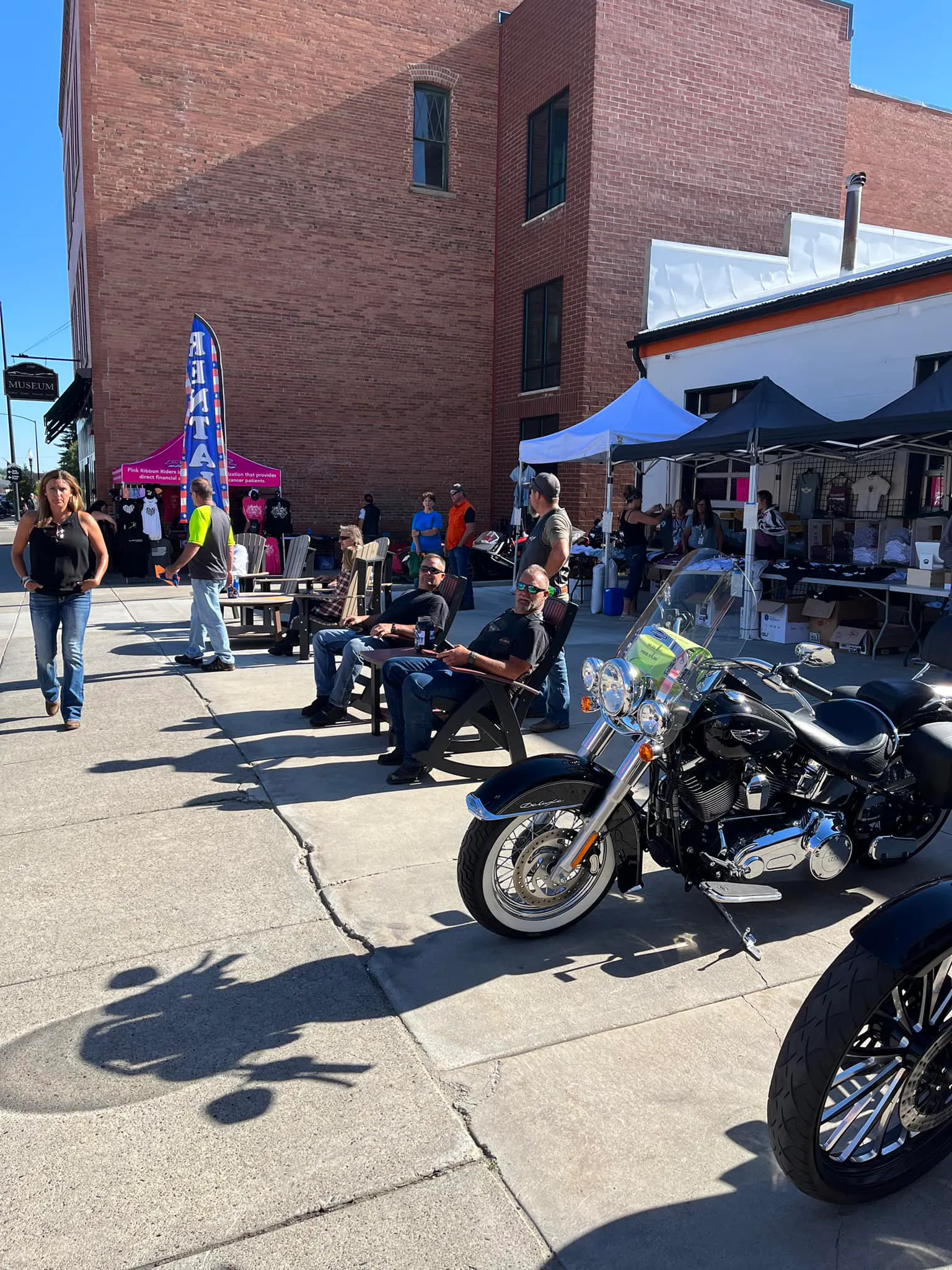 Parte do evento de motociclismo Beartooth rally em Red Lodge Mt