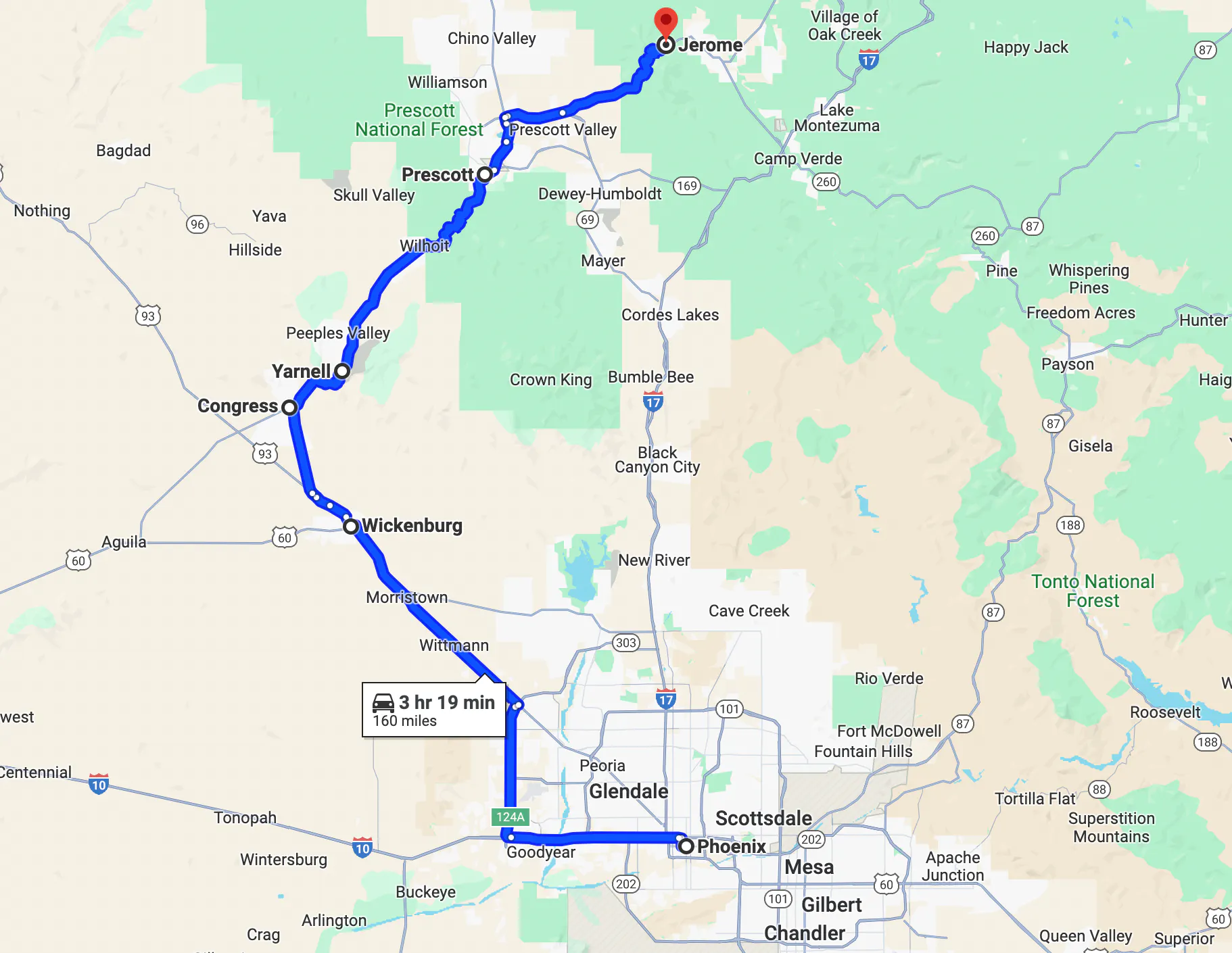 Ruta de motociclismo en Cottonwood Canyon con Riders Share
