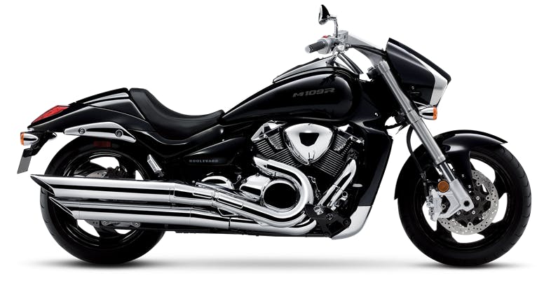 stock photo of a 2024 suzuki boulevard m109r in black best cruiser motorcycles