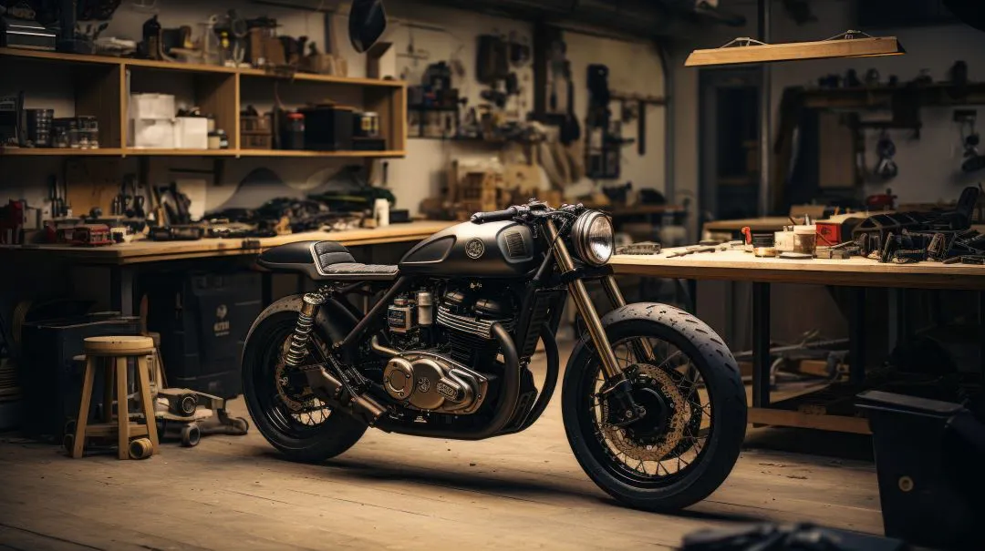 foto de una motocicleta café racer clásica y personalizada las mejores motocicletas café racer