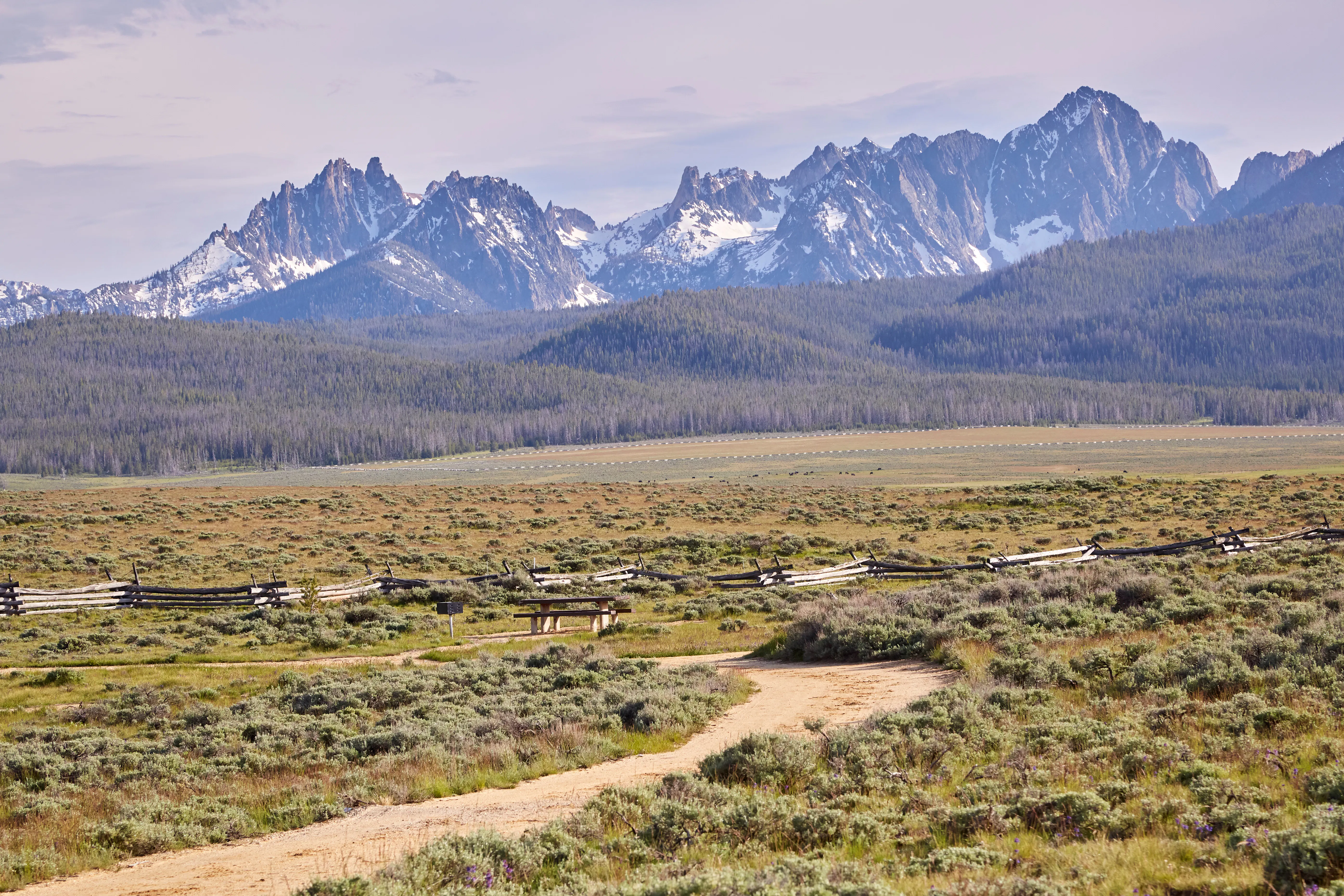 best motorcycle trips summer - Idaho's Sawtooth Range