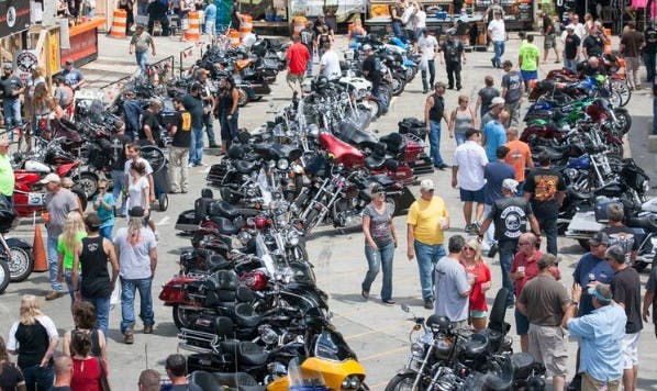 bike crowd at bike week at Myrtle Beach Myrtle Beach Bike Week Info - May 9-18th, 2025