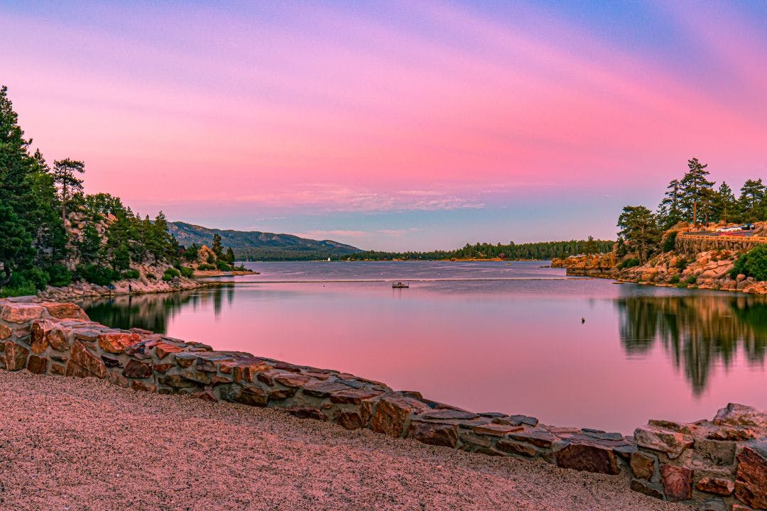 sunset over big bear lake Your Guide to Palm Springs by Motorcycle