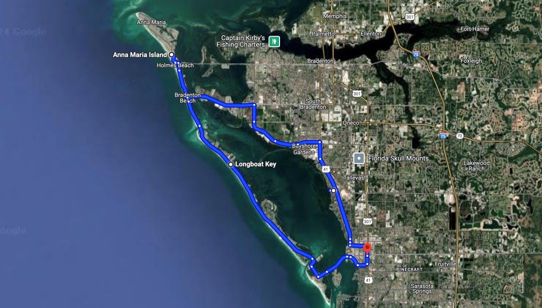 Longboat Key Loop Best Motorcycle Routes in Central Florida