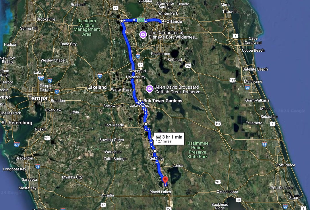 Lake Wales Ridge Scenic Ride Best Motorcycle Routes in Central Florida