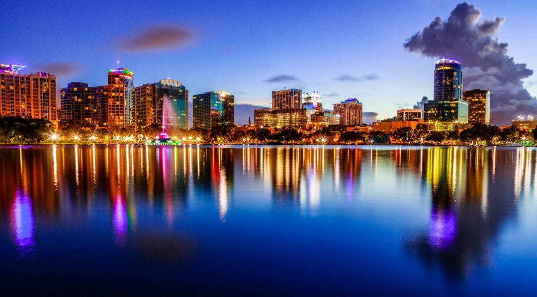 Sunset Lake Eola in Downtown Orlando Guide to Motorcycle Riding in Orlando: Events, Routes & More