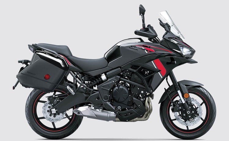 stock image of Kawasaki Versys 650 - best motorcycles for tall riders