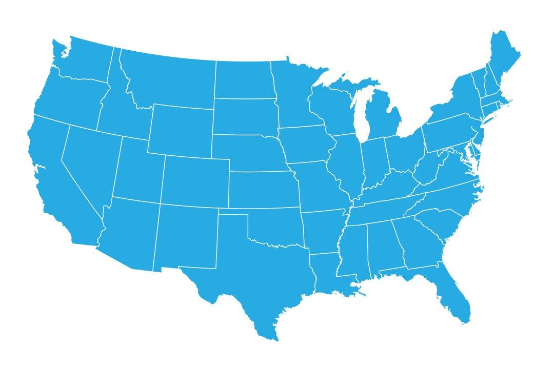 United States of American Map How Much is Motorcycle Insurance? What to Expect