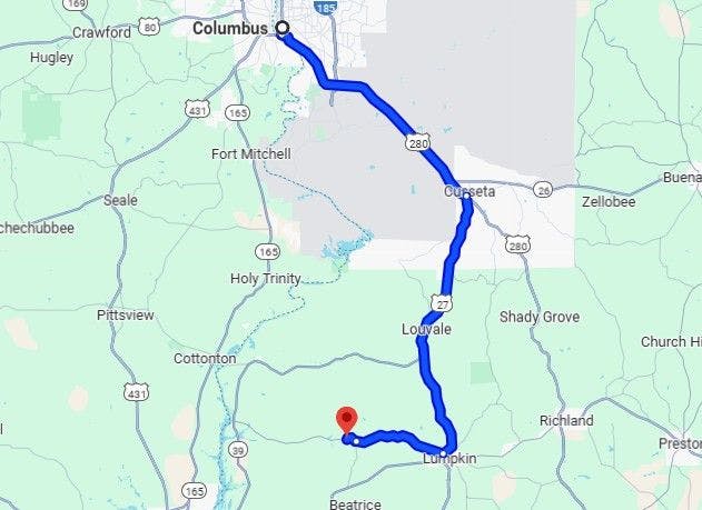 route 8 columbus and providence canyon state park Best Motorcycle Rides in Georgia
