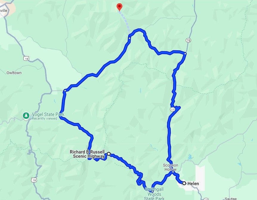 route 5 unicoi run Best Motorcycle Rides in Georgia